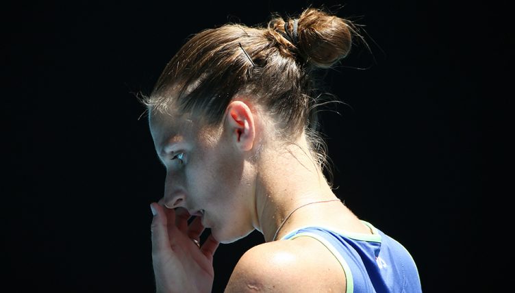 卡罗琳娜(Karolina Pliskova)感到失望