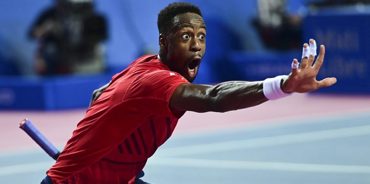 盖尔·蒙菲尔斯(Gael Monfils)庆祝