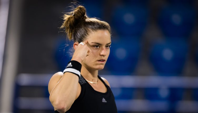玛丽亚·萨卡里(Maria Sakkari)在行动