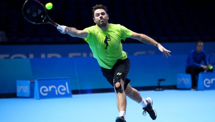 Stan Wawrinka on the run