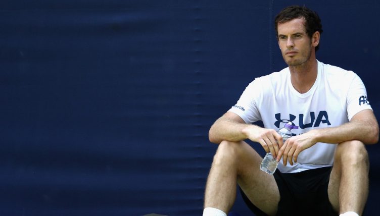 Andy Murray sitting