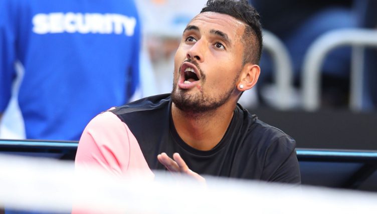 Nick Kyrgios talking