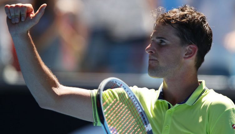 Dominic Thiem celebrates