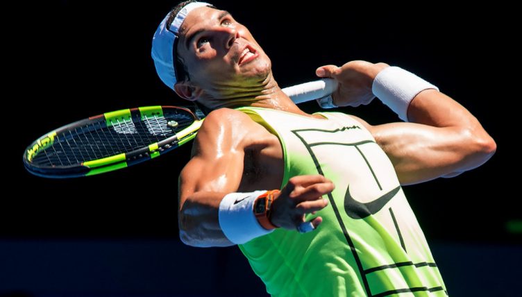 Rafa Nadal training