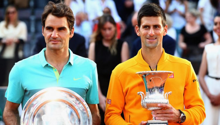 Roger Federer and Novak Djokovic