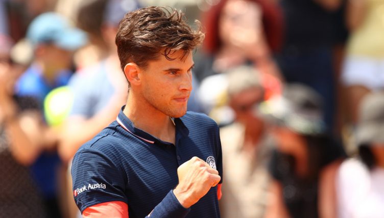 Dominic Thiem celebrates