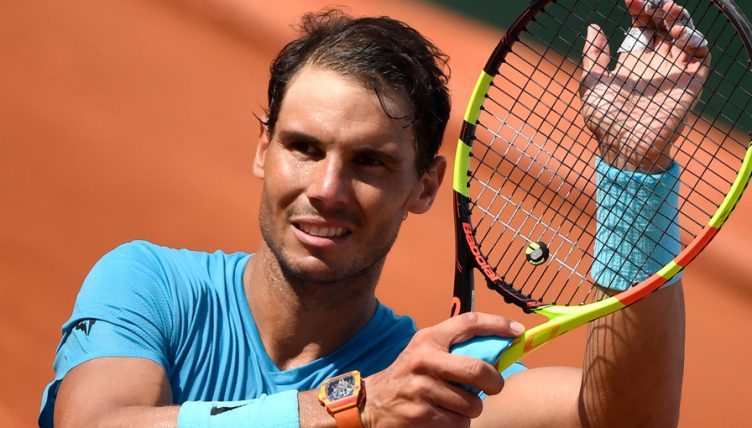 Rafael Nadal celebrates