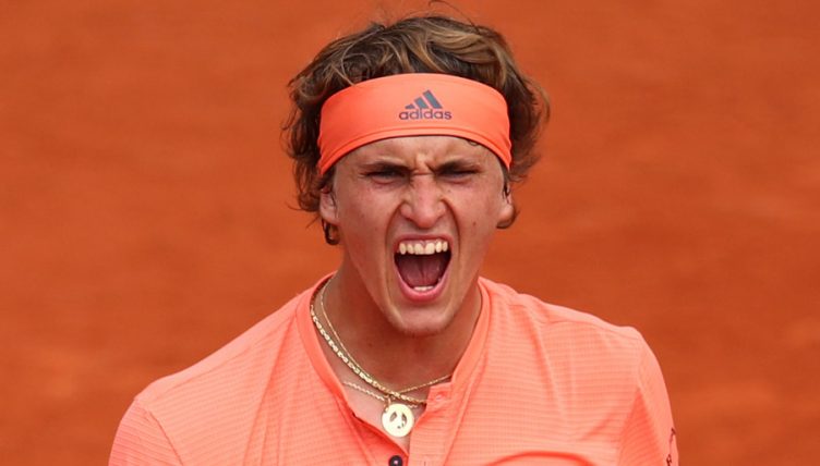 Alexander Zverev roars