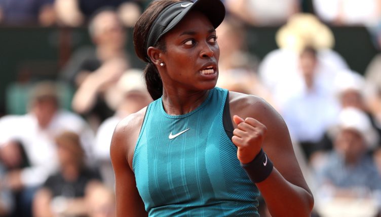 Sloane Stephens celebrates