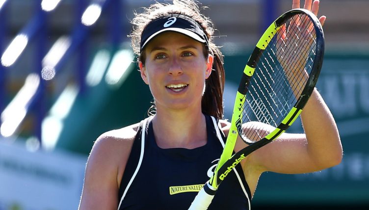Johanna Konta applauds