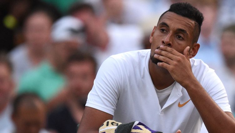 Nick Kyrgios dejected