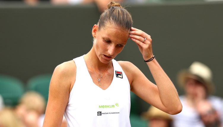 Karolina Pliskova dejected