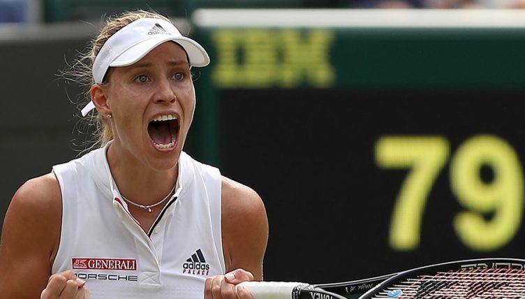 Angelique Kerber celebrates
