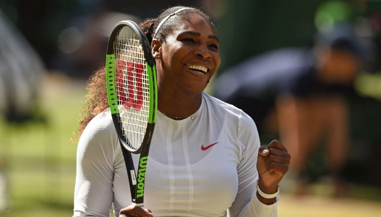Serena Williams celebrates