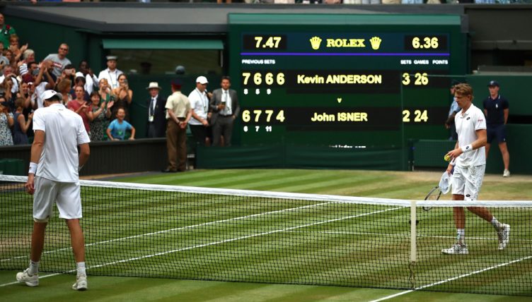Kevin Anderson v John Isner at Wimbledon