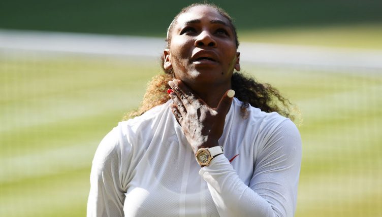 Serena Williams frustrated
