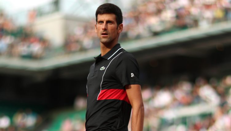 Novak Djokovic standing tall