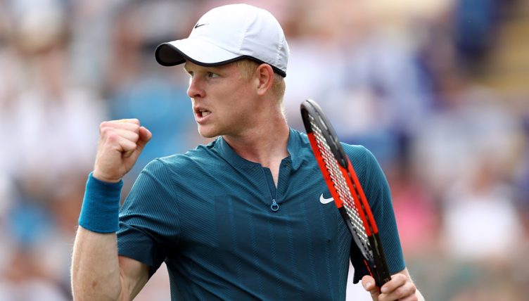 Kyle Edmund celebrates
