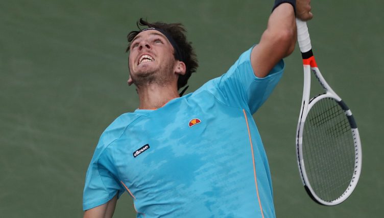 Cameron Norrie serving