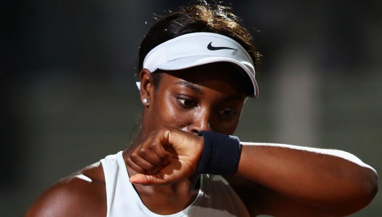Sloane Stephens dejected