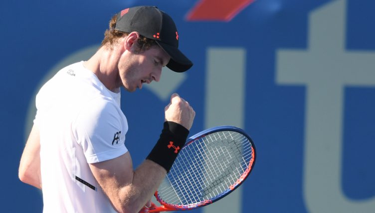 Andy Murray celebrates