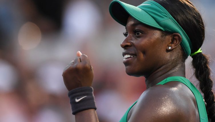 Sloane Stephens celebrates