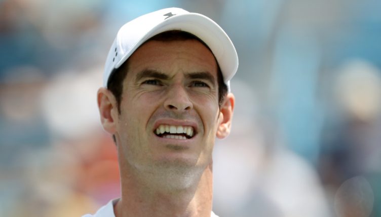 Andy Murray looking up