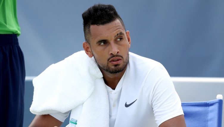Nick Kyrgios angry