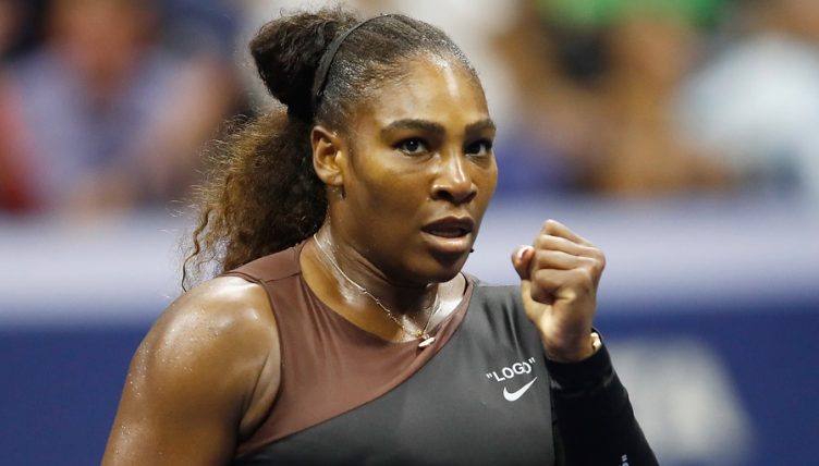 Serena Williams celebrates