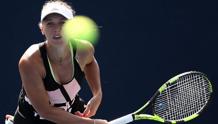 Caroline Wozniacki practice