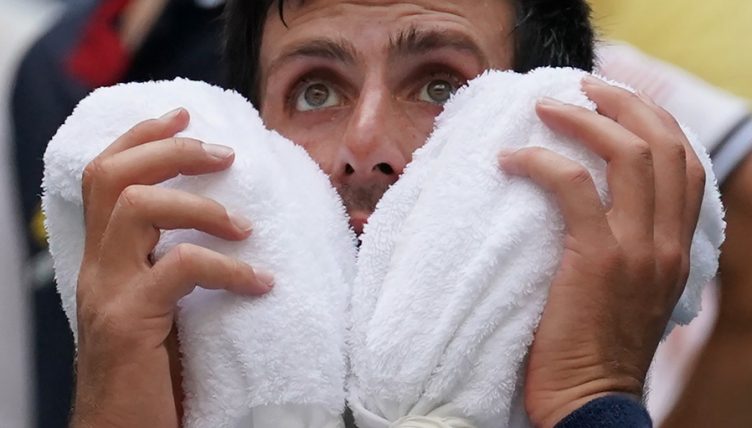 Novak Djokovic heat exhaustion