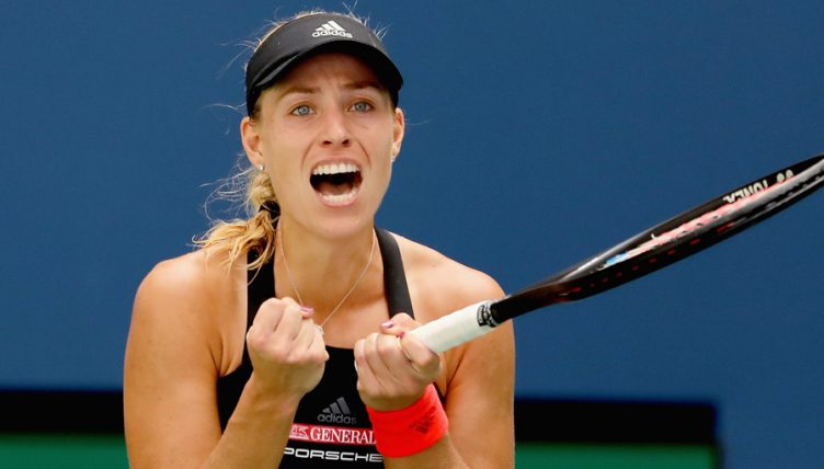 Angelique Kerber celebrates