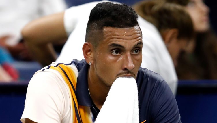 A pondering Nick Kyrgios