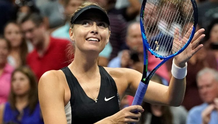 Maria Sharapova after victory
