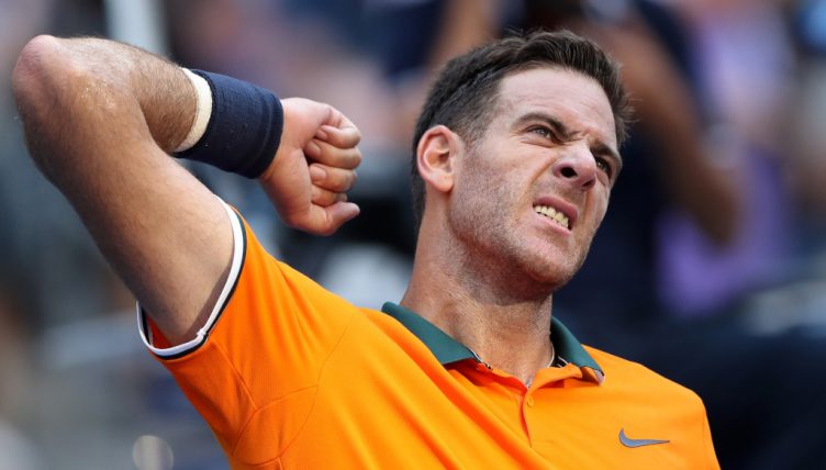 Juan Martin del Potro celebrates