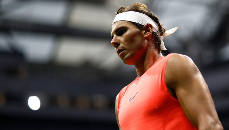 Rafael Nadal in action