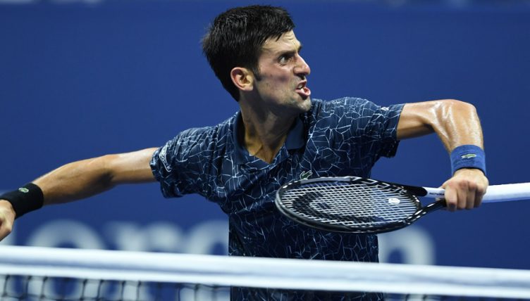 Novak Djokovic celebrates