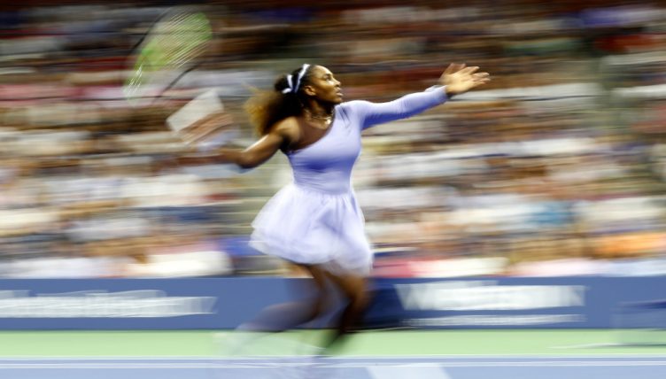 Serena Williams on the move
