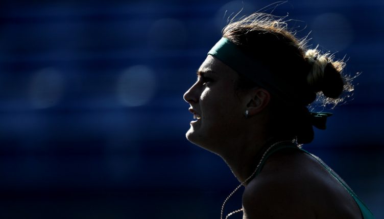 Aryna Sabalenka in action