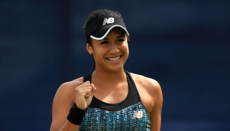 Heather Watson celebrates