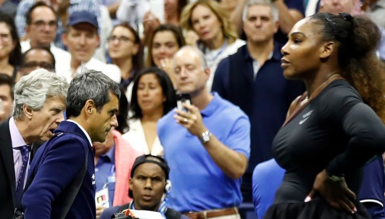 Carlos Ramos and Serena Williams