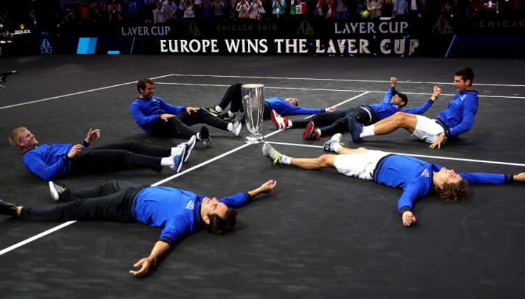 Team Europe Laver Cup celebrations
