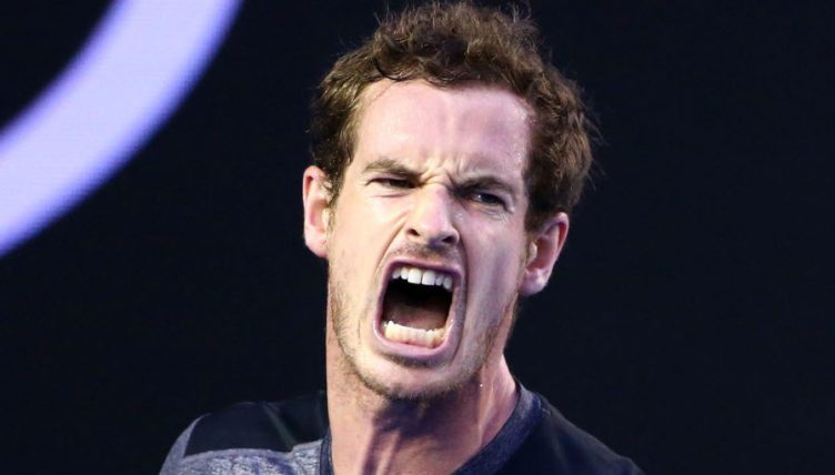 Andy Murray shouting