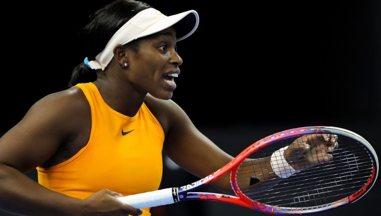 Sloane Stephens arguing