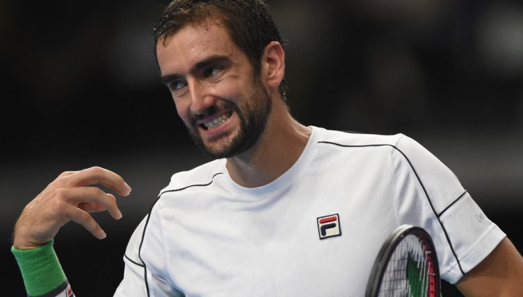 Marin Cilic pulling a face