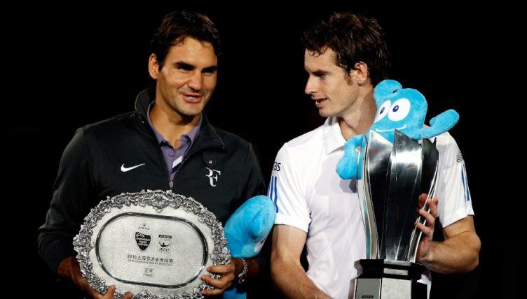 Roger Federer and Andy Murray Shanghai Masters