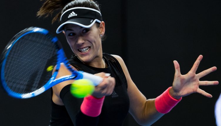 Garbine Muguruza in action