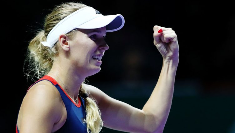 Caroline Wozniacki fist pump