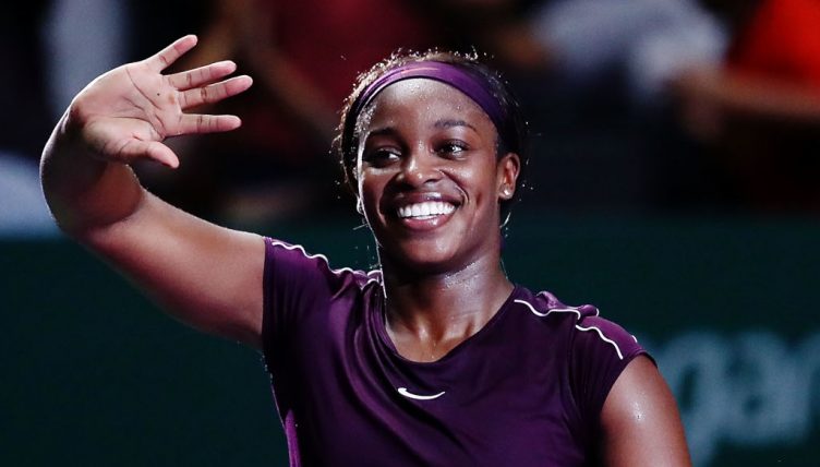 Sloane Stephens celebrates