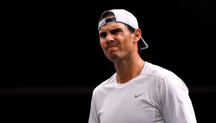 Rafael Nadal grimace